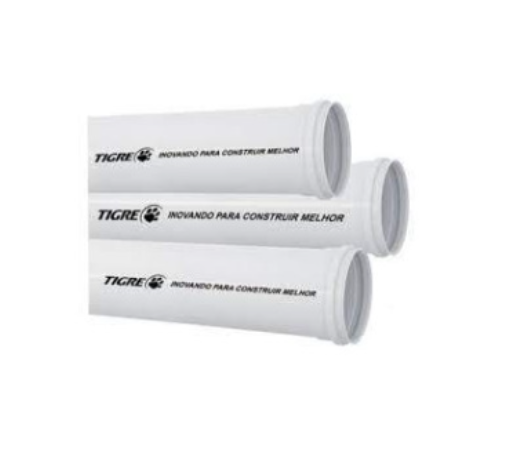 Tubo Esgoto Tigre 100 MM X 6 MTS