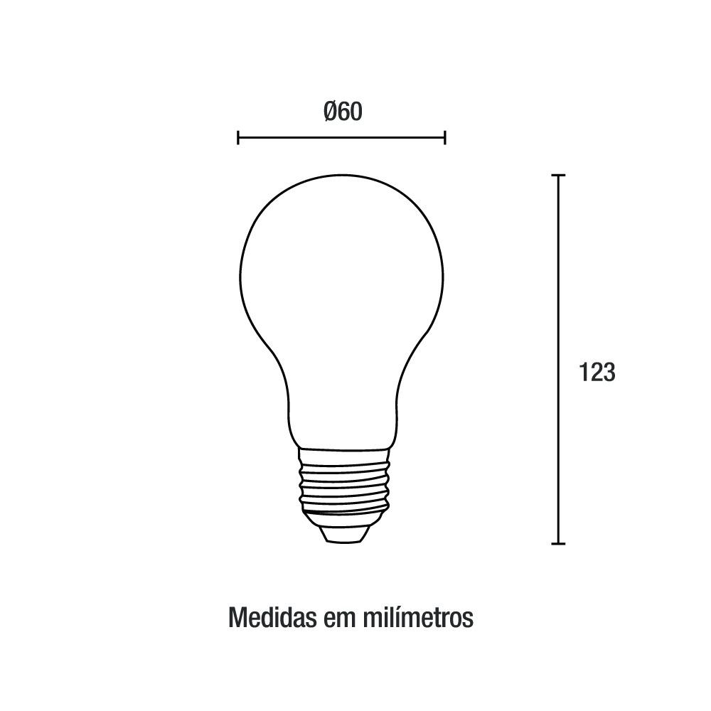Lâmpada LED A60 15W 6.500K