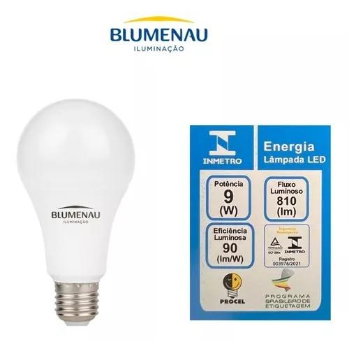 Lâmpada LED A60 9W 6.500K