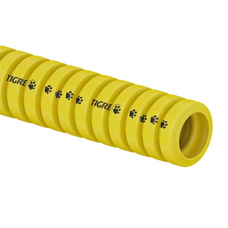 Eletroduto Flexível Corrugado Tigreflex Amarelo 25mm 50m